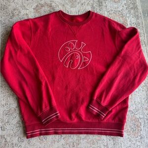 Chick-Fil-A crew sweatshirt in red with company logo